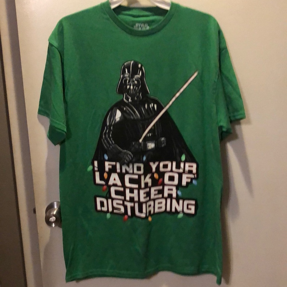 Large Star Wars Darth Vader Christmas holiday T-shirt